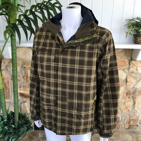 plaid snow jacket